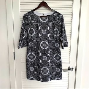 Patterned Shift Dress